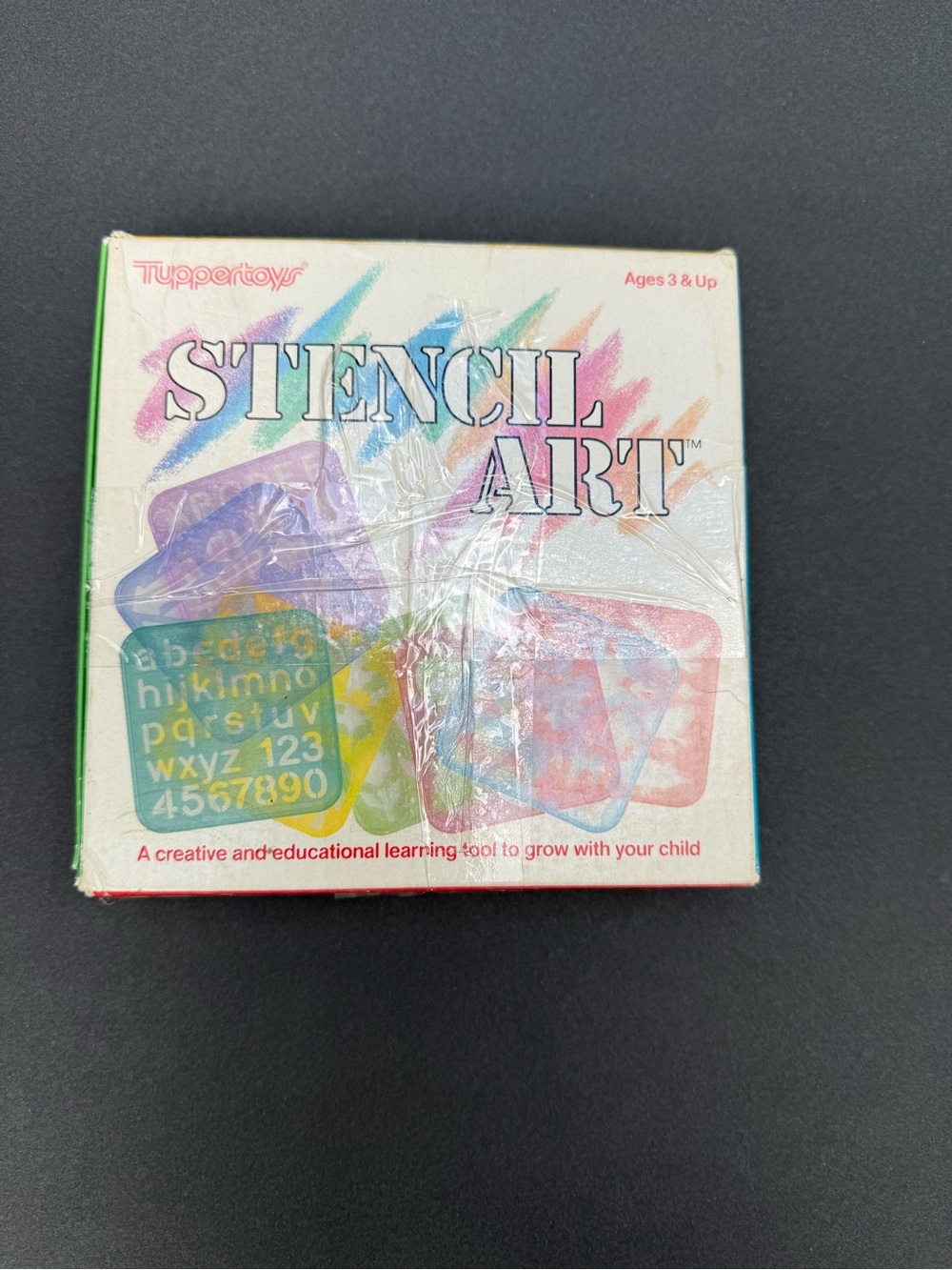 Vintage Tuppertoys Stencil Art Set - Multicolor